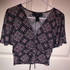 Size large crop top